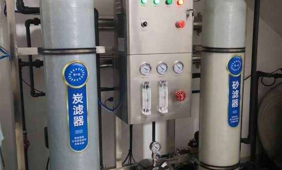 小型制冰厂纯净水设备,0.5吨反渗透直饮水设备